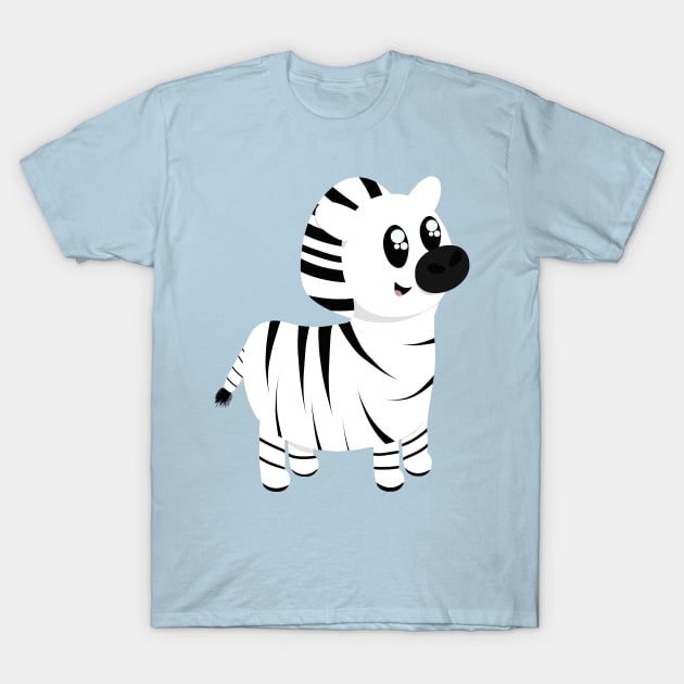 Cute Zebra T-Shirt by PandLCreations